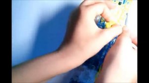 Фигурка Миньон на ручку из резинок Rainbow Loom.Урок № 8