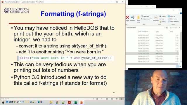 Python 02-6: Variables - examples & formatting