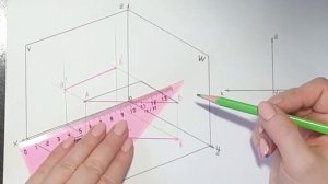 Построение линий уровня. Видео 1 "Построение горизонтальной прямой уровня".