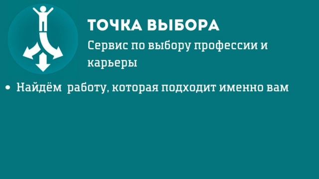 Точка Выбора - сервис по выбору профессии и построению карьеры смотреть онлайн