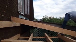 Новая пристройка к старому дому I каркасная кухня на даче