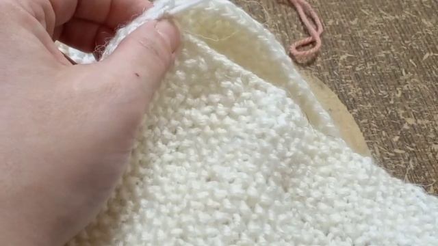 Манишка-воротник на двух спицах без реглана и прибавок. смотреть онлайн