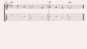 Easy guitar tabs | How to play Tumbalalaika - Tab sheet music