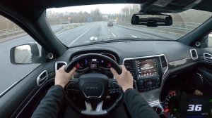 2014 Jeep Grand Cherokee SRT 6.4L 470 HP TOP SPEED AUTOBAHN DRIVE POV
