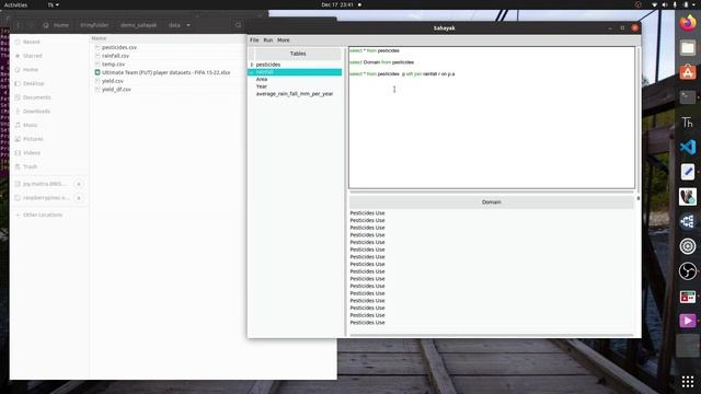 Sahayak Demo || Tool to make sql query on Excel || OpenSource Tool