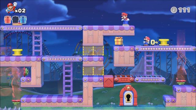 Mario vs Donkey Kong | W4-1+ | Merry Mini-Land Plus (World 4 - Level 1+) 🗝️ All Presents / Gifts 🎁 смотреть онлайн