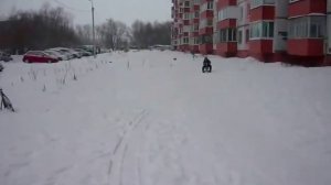 Детский снегокат с мотором