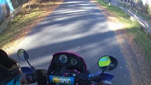 Солнечная покатушка Kawasaki KLE 250 и тест экшн камеры SJCAM SJ4000
