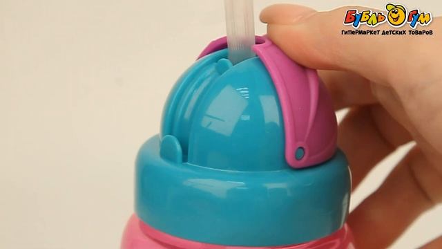 Поильник Canpol babies с силиконовой трубочкой розовый 270мл с 12мес смотреть онлайн