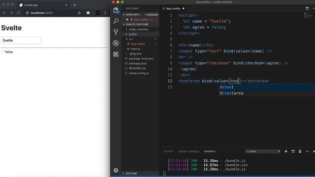 Урок 6. Как SvelteJS работает с формами (bind) смотреть онлайн