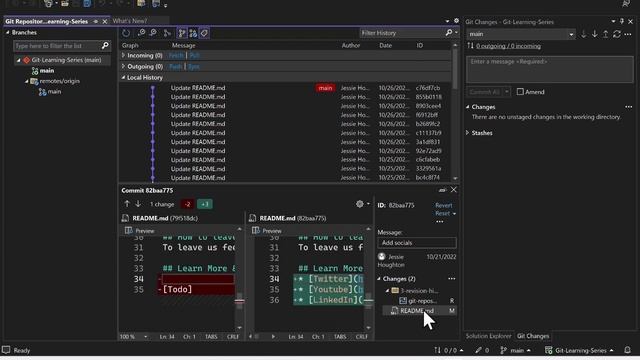 Viewing Your Revision History in Visual Studio [Ep 2] | Beginner Series смотреть онлайн