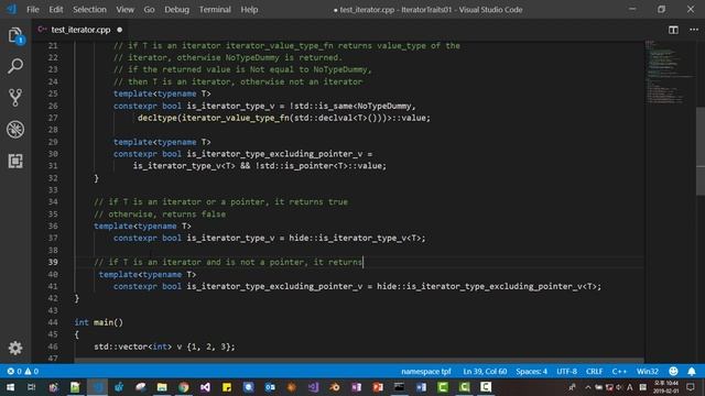 Template Metaprogramming 38 - How to Test If a Type Is an Iterator смотреть онлайн