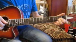 Прощайте скалистые горы-Е. Жарковский (как играть на гитаре аккорды)