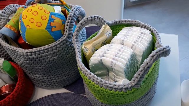 МОЁ ХОББИ / КОРЗИНЫ ИЗ ТРИКОТАЖНОЙ ПРЯЖИ