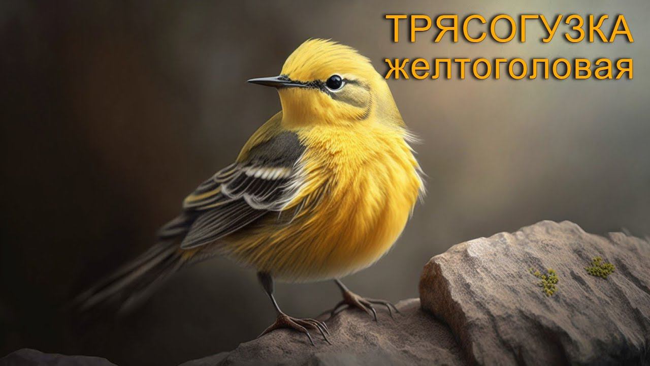 Трясогузка желтоголовая. Перелетная. Статус: 3 (NT) - редкий, потенциально уязвимый вид.