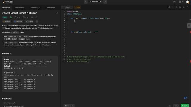 LeetCode 703 - Kth Largest Element in a Stream: A Microsoft Journey смотреть онлайн
