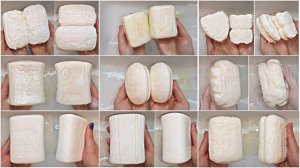 ПОДБОРКА БЕЛОГО РАЗМОКШЕГО МЫЛА ? WHITE SOAKED SOAP ? MUSHY SOAP / АСМР ЗВУКИ ПЕРЕД СНОМ ?