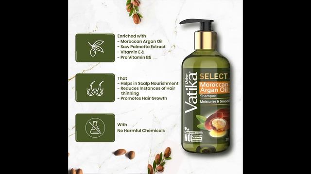 DABUR Vatika Select Moroccan Argan Oil Shampoo|Moisturize & Smooth|No Parabens, Sulphate & Silicone смотреть онлайн
