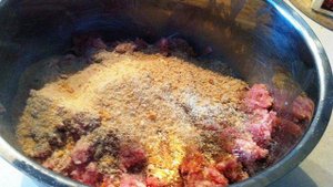 Котлеты из фарша индейки и свинины