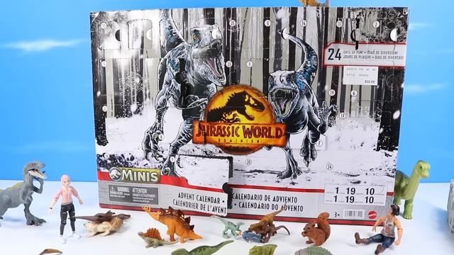Jurassic World Dominion Minis Dinosaur Advent Calendar Countdown 2022 Review смотреть онлайн