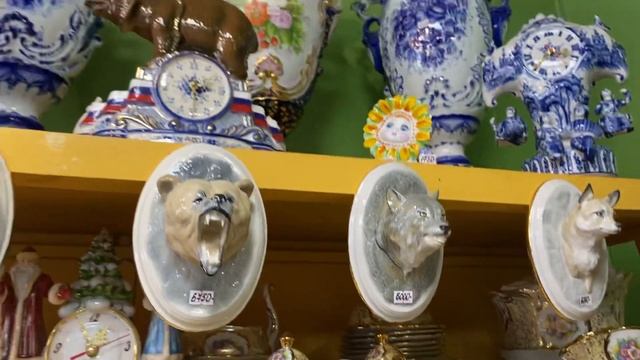 Небольшой обзор магазина  фарфора в Гжели, красота без комментариев.
