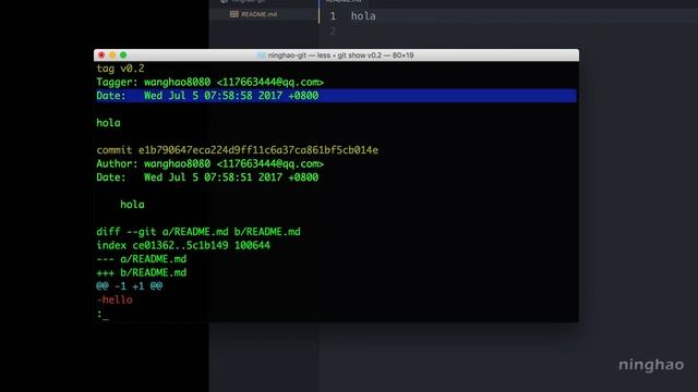 5.标签 | 1.为项目打标签 $ git tag —— 《Git 版本控制》系列课程 смотреть онлайн