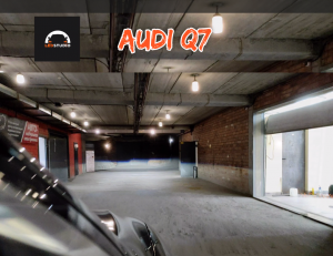 Audi Q7 процесс восстановления света фар