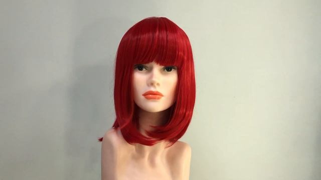 Парик каре с челкой красный Driada АВ 10, 30cm смотреть онлайн