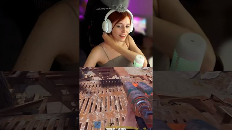 Паук напал на стримершу в прямом эфире  #френдли #twitch #раст