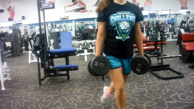 Coach Johnson Trains Cierra Jordan on Back cross squats смотреть онлайн