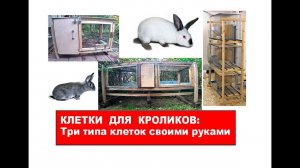 КЛЕТКИ ДЛЯ КРОЛИКОВ: Три типа клеток своими руками
