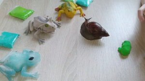 Фигурки из воздушного пластилина. Лепим лягушку вместе с Гери. Какая ему понравится больше всего?