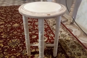 Табурет из березы и фанеры своими руками..