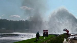 Огневые натурные испытания по применению УКТП "Пурга" при тушении пожаров нефтепродуктов