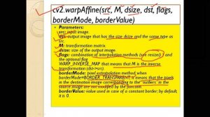 Affine Transformation in OpenCV|Geometric Transformations of Images