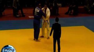 Judo Grand Prix Dusseldorf 2013 Semifinal o100kg  OKRUASHVILI Adam (GEO) - JABALLAH Faicel (TUN)