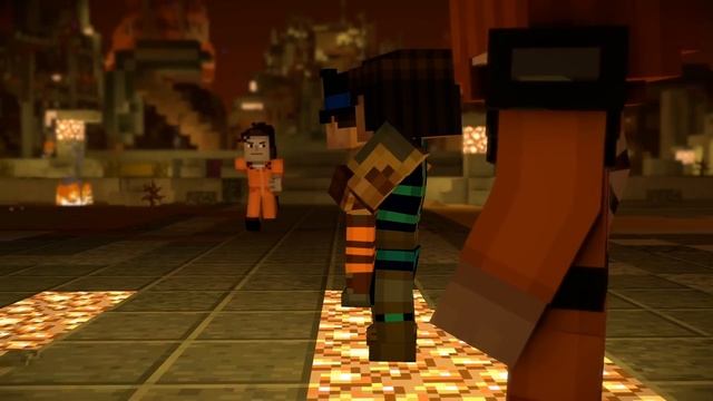 Minecraft: Story Mode Season 2 [Episode 4] Part 3 - HUGE MAGMA GOLEM, IS JACK ALIVE? (Full Gameplay смотреть онлайн