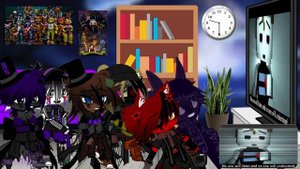 FNAF 2 Reacts To FNAF 4 Remix: “I Got No Time” | FNaF | (Gacha Club)