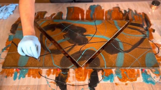 ЧУДНАЯ КАРТИНА В СТИЛЕ ЖАННЫ АГУЗАРОВОЙ ИЗ ЭПОКСИДКИ ? смотреть онлайн