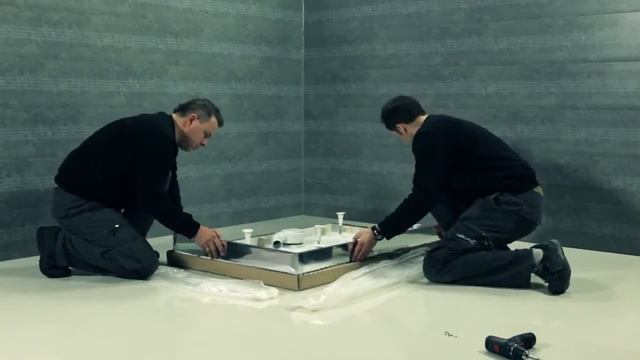 Установка низкого душевого поддона из акрила Radaway Argos (www.santehimport.com)