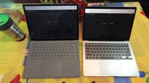 MicroSoft Surface Laptop 3 vs Apple MacBook Air M1 Speakers Comparison