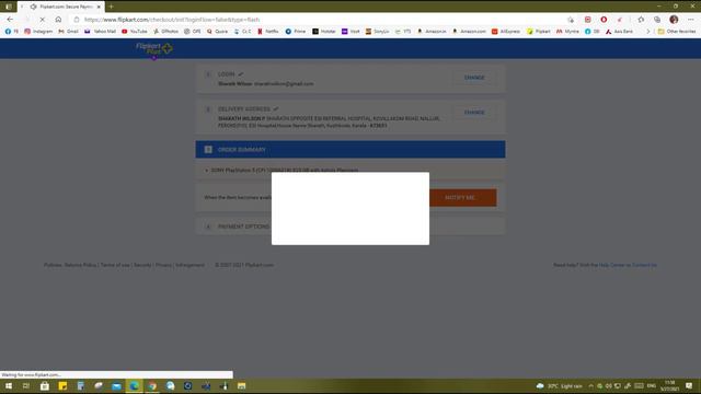 PlayStation 5 Re-Stock May 27th | Trying to Pre-order using Flipkart Bot and Sony SC
