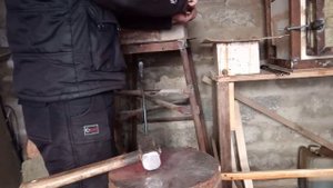 Нож из Сверла сталь р6м5