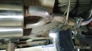 Прямоточный выхлоп Инфинити QX56. Тюнинг глушителя QX56. QX56 tuning exhaust muffler.