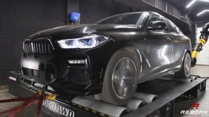Чип-тюнинг BMW X6 40i G06 с замерами на мощностном стенде.