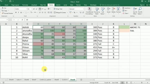 How to use conditional formatting in Excel class-6 смотреть онлайн