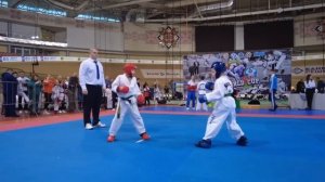 Спарринг Финал Минск. Тхэквондо ИТФ ? Королёв Родион 7 лет.