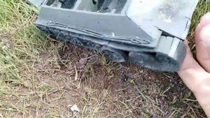 Подрыв танка Т-34 из пластилина