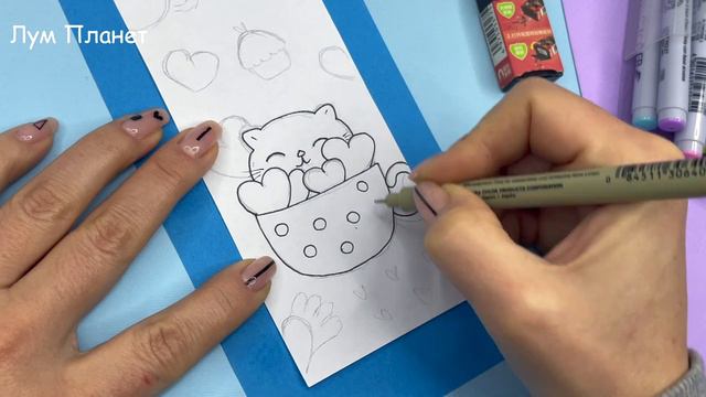 DIY ЗАКЛАДКА для книг С КОТЯТАМИ 🐾 Как сделать закладку своими руками смотреть онлайн