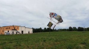 Запуск коробчатого воздушного змея по книги "От идеи до модели"